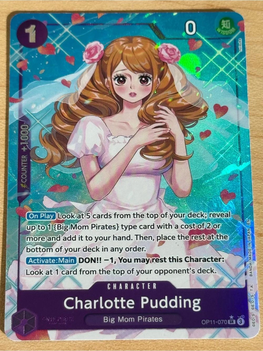 Charlotte Pudding (Alternate Art) OP11-070 A Fist of Divine Speed Foil